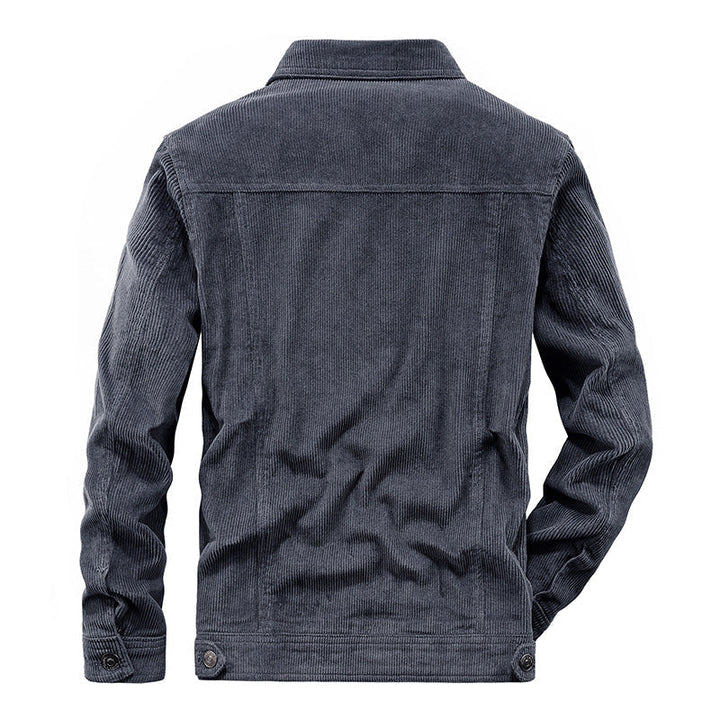 Men's Jacket Lightweight Tailored Fit Year-Round with Long Sleeves