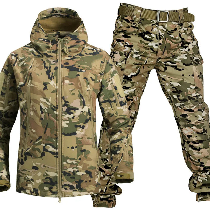 Men's Jacket Waterproof Windproof Padded Adjustable with Hood