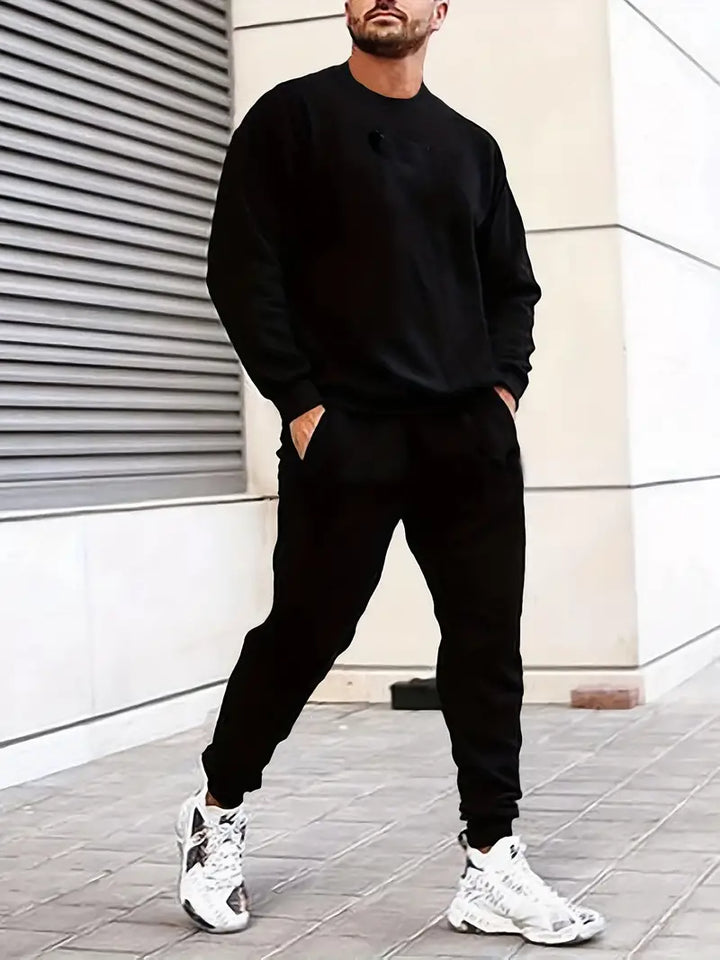 Men's Slim Fit Jogging Pants Long Sleeve Classic with Breathable Fabric