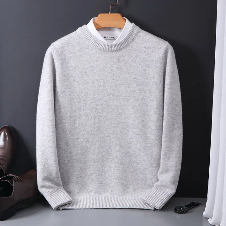 Men's Sweater Classic Cut Long Sleeve Soft with Shape Stability