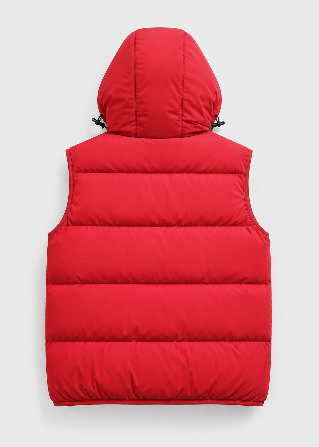 Men's Quilted Vest Regular Fit Hooded with Front Zipper