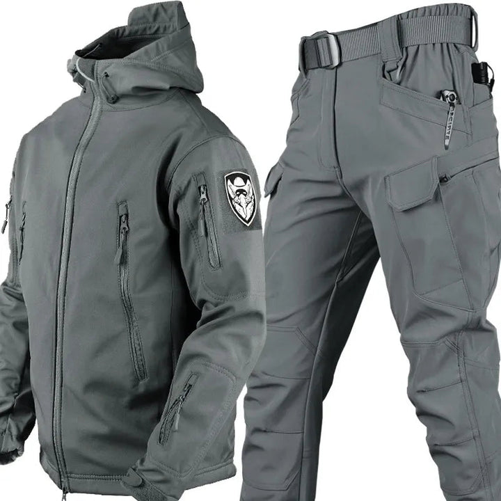 Men's Winter Jacket Windproof Weather Protection with Zipper Pockets