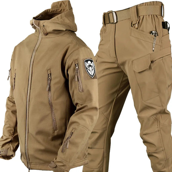 Men's Winter Jacket Windproof Weather Protection with Zipper Pockets