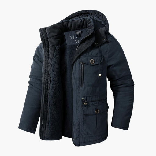 Men's Hooded Winter Jacket - Warm & Versatile Outerwear