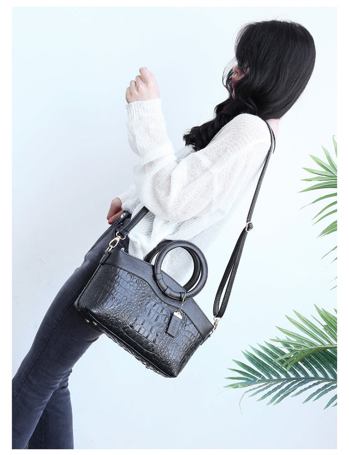Frances Classic Heritage Vegan Leather Shoulder Bag - Elena Harper