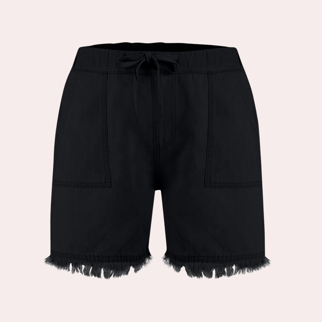 High-Waist Shorts for Women - Dolphins