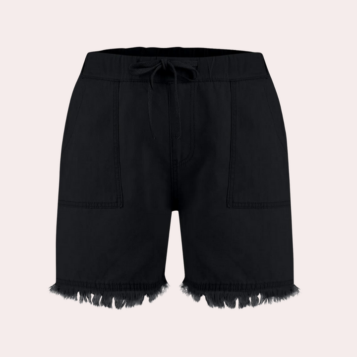 High-Waist Shorts for Women - Dolphins