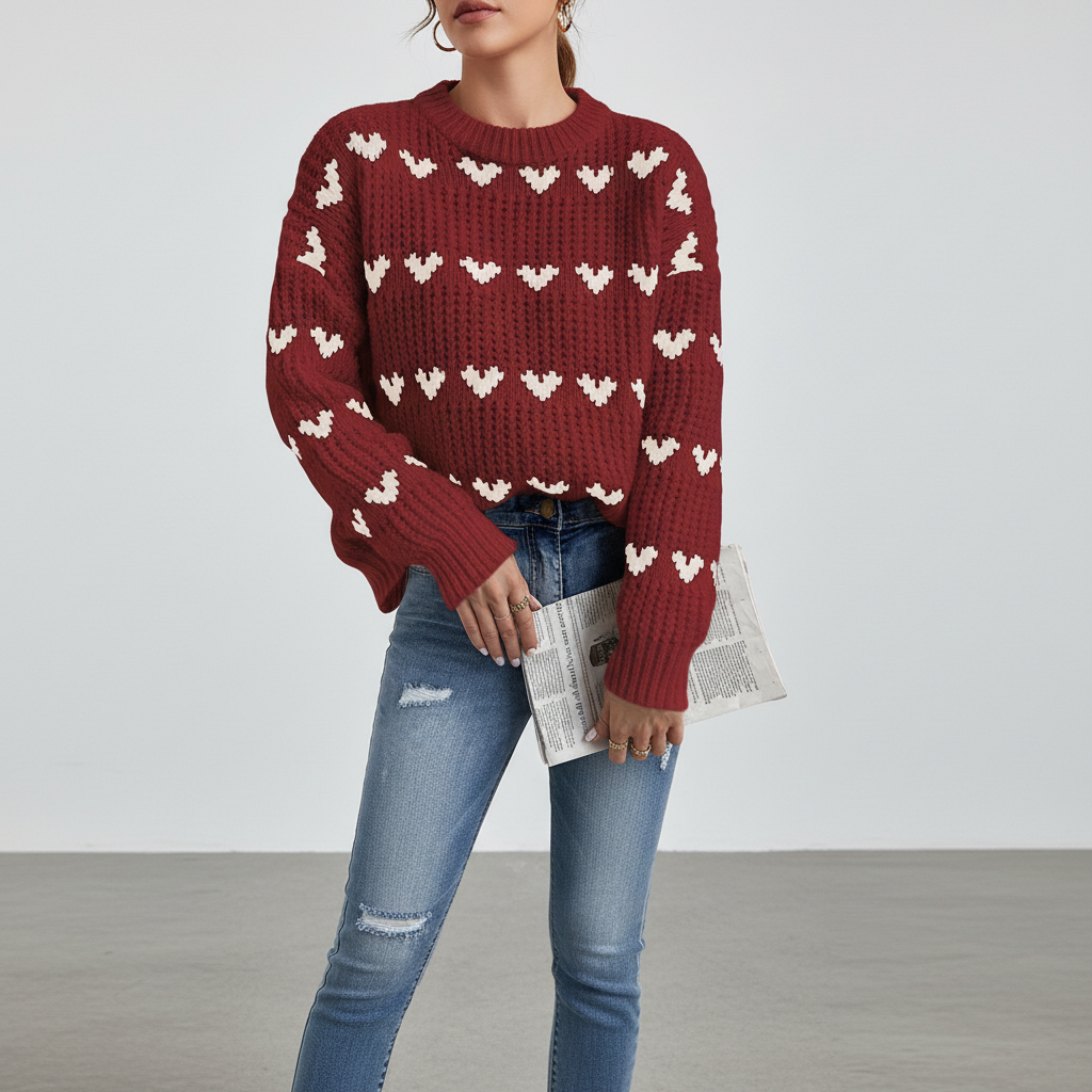 Women's High Neck Sweater - Soft and Elegant