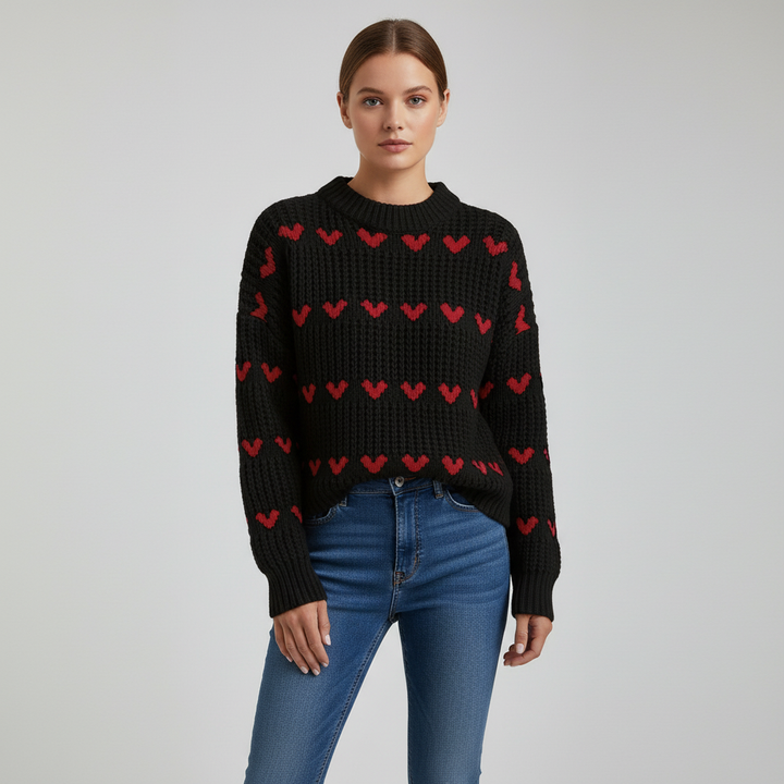 Women's High Neck Sweater - Soft and Elegant