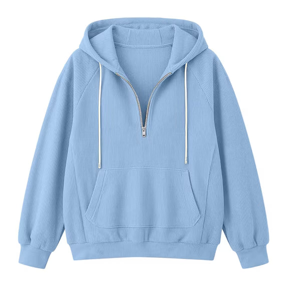 Women's Hoodie | Half Zip & Hood