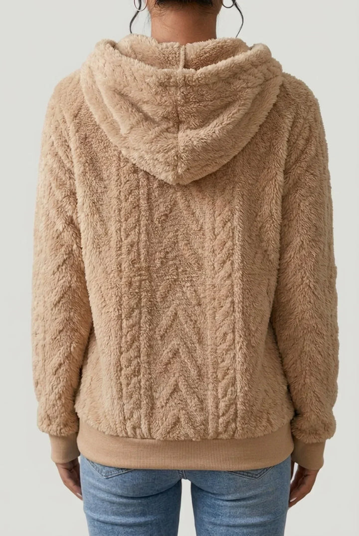 Women's Hoodie | Soft and Cozy with Cable Knit Texture
