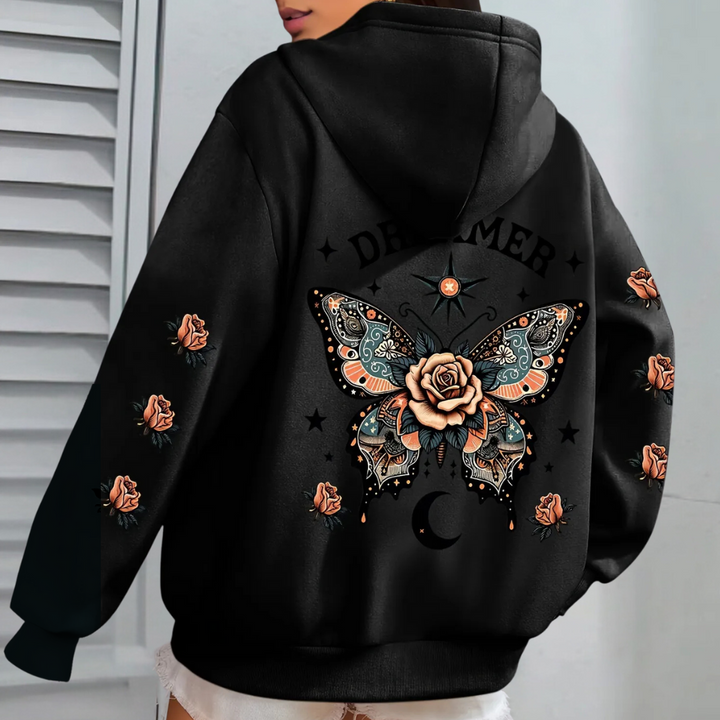Hoodie Women | Warm with Statement Print