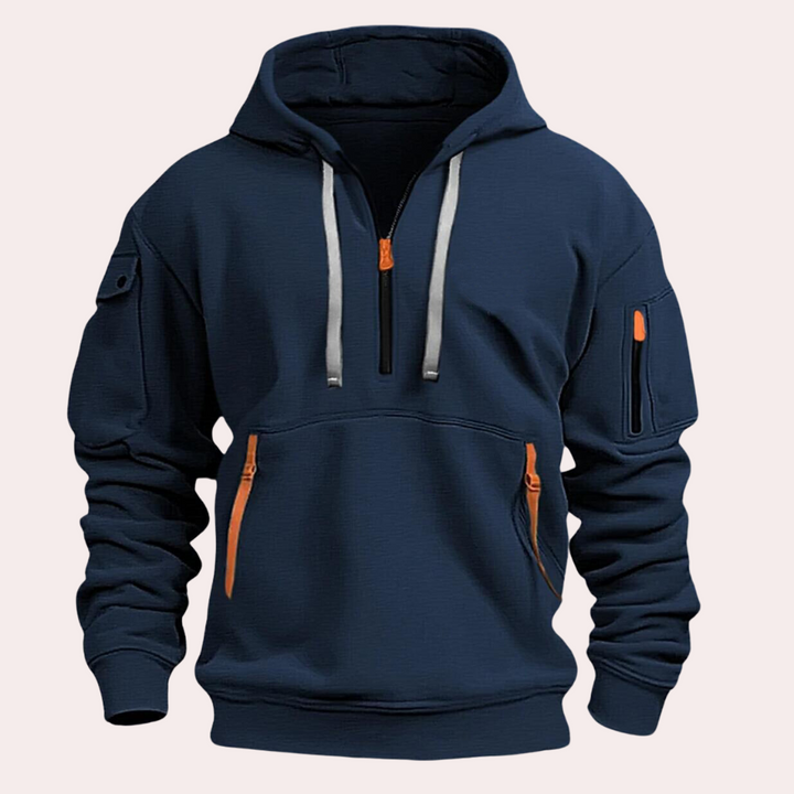 Men's Hoodie | Functional with Half-Zip