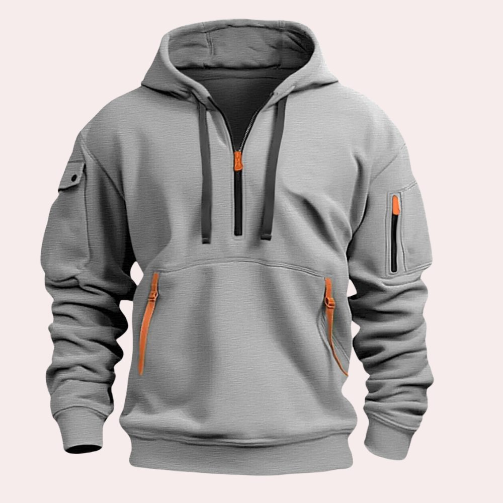 Men's Hoodie | Functional with Half-Zip