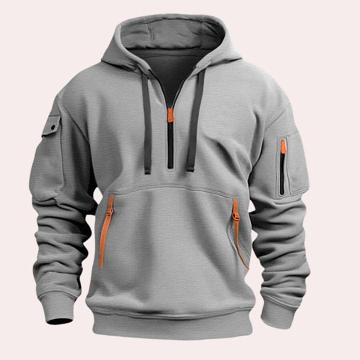Men's Hoodie | Functional with Half-Zip