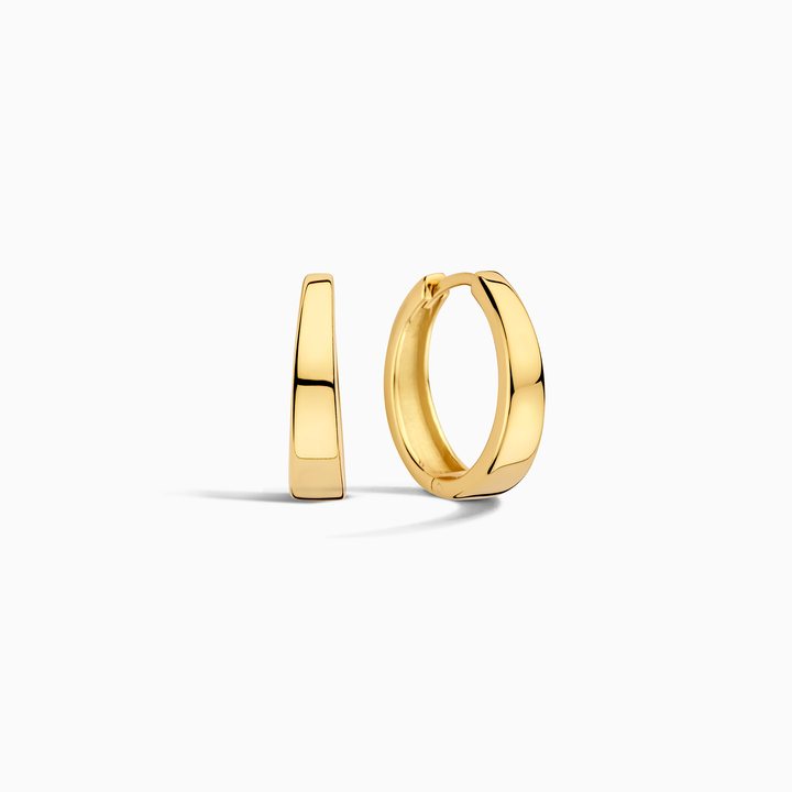 Gia Hoop Earrings Gold - Elena Harper