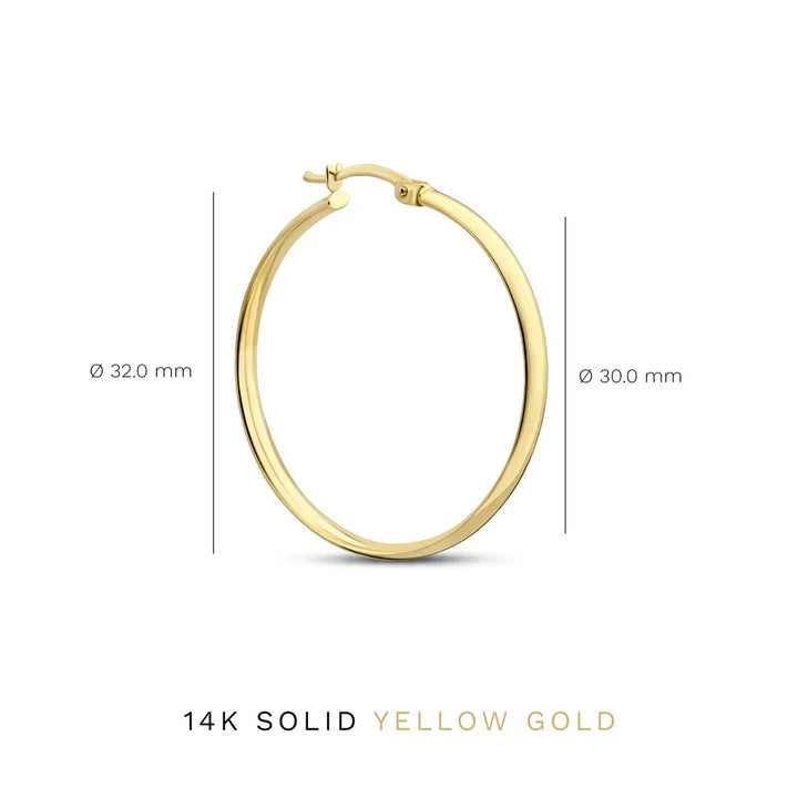 Noa Serane Earrings Gold, view 4 - Elena Harper