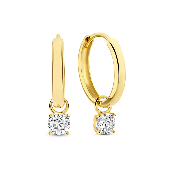 Amarissea™  |  Moonbeam Stone Hoop Gold