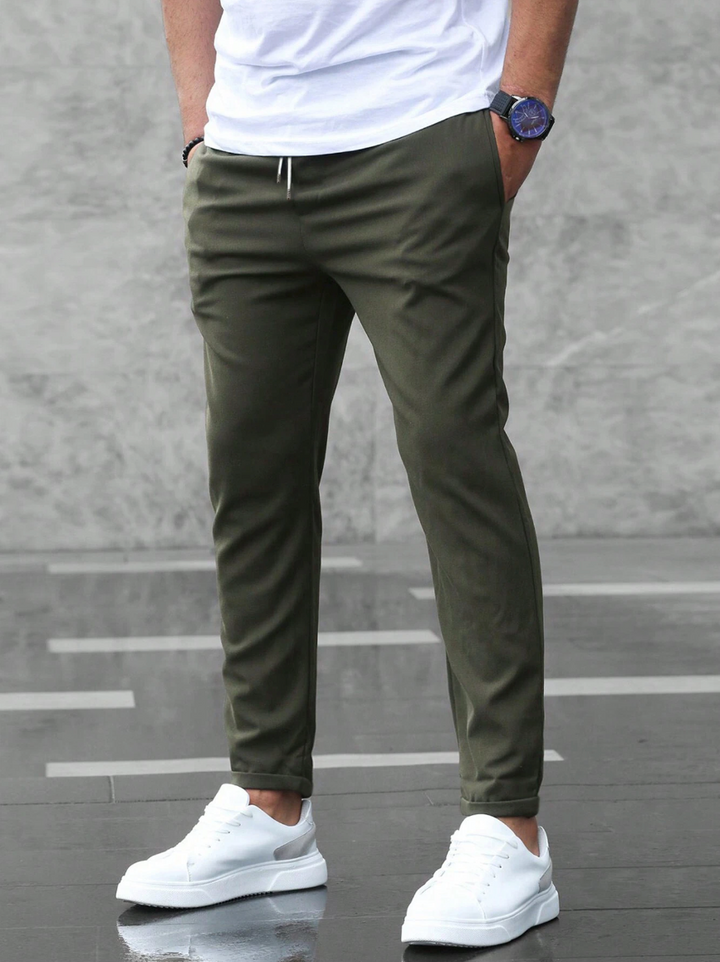 Jogging Slim Fit Premium Men – Casual Fitted Pants with Drawstring