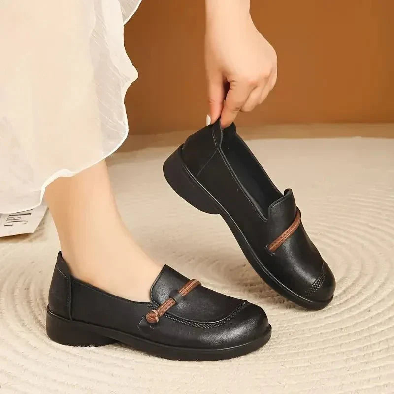 Natala Soft Suede Loafers, view 8 - Elena Harper
