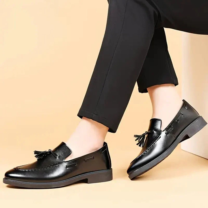 Hardik Orthopedic Leather Loafer, view 2 - Elena Harper