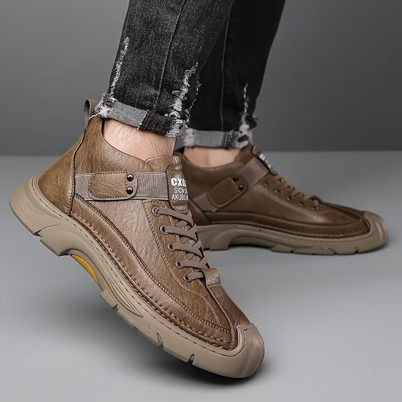 Arnald Orthopedic Leather Boots, view 4 - Elena Harper