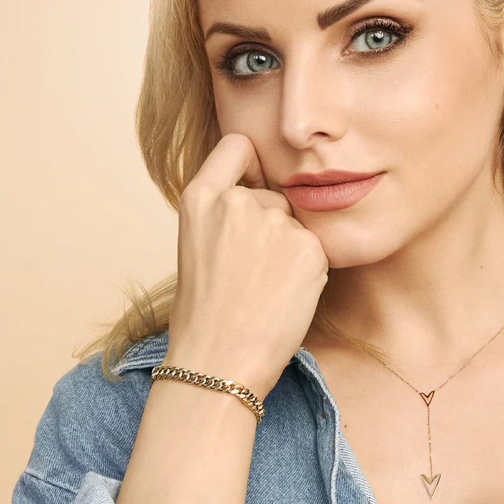 Mayzharine™  |  Cuban Armband 18k Gold