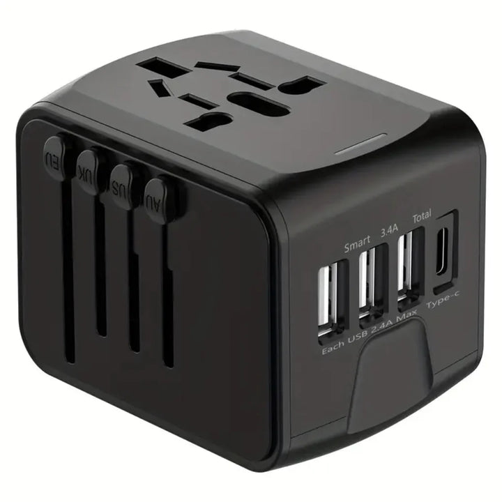 International Travel Plug Adapter Compact, Safe & Fast Charging for Global Use - Elena Harper