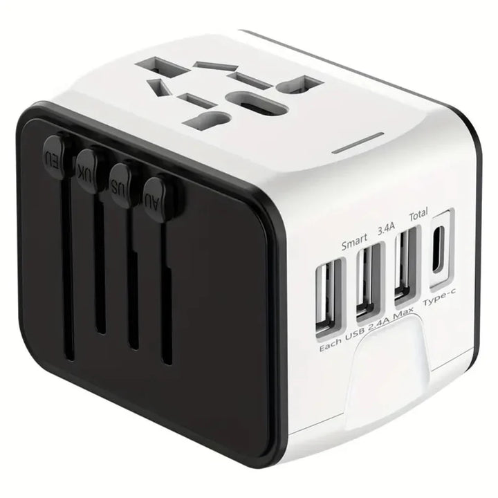 International Travel Plug Adapter Compact, Safe & Fast Charging for Global Use, view 3 - Elena Harper