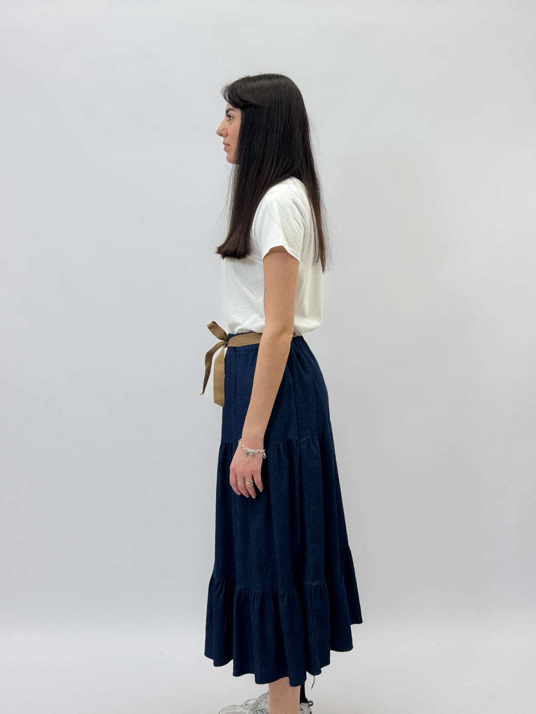 Amber™  |  Long soft luxurious fabrics Skirt Ruffles