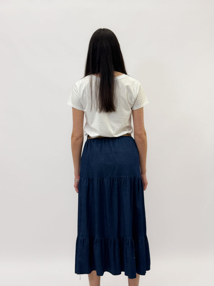 Amber™  |  Long soft luxurious fabrics Skirt Ruffles