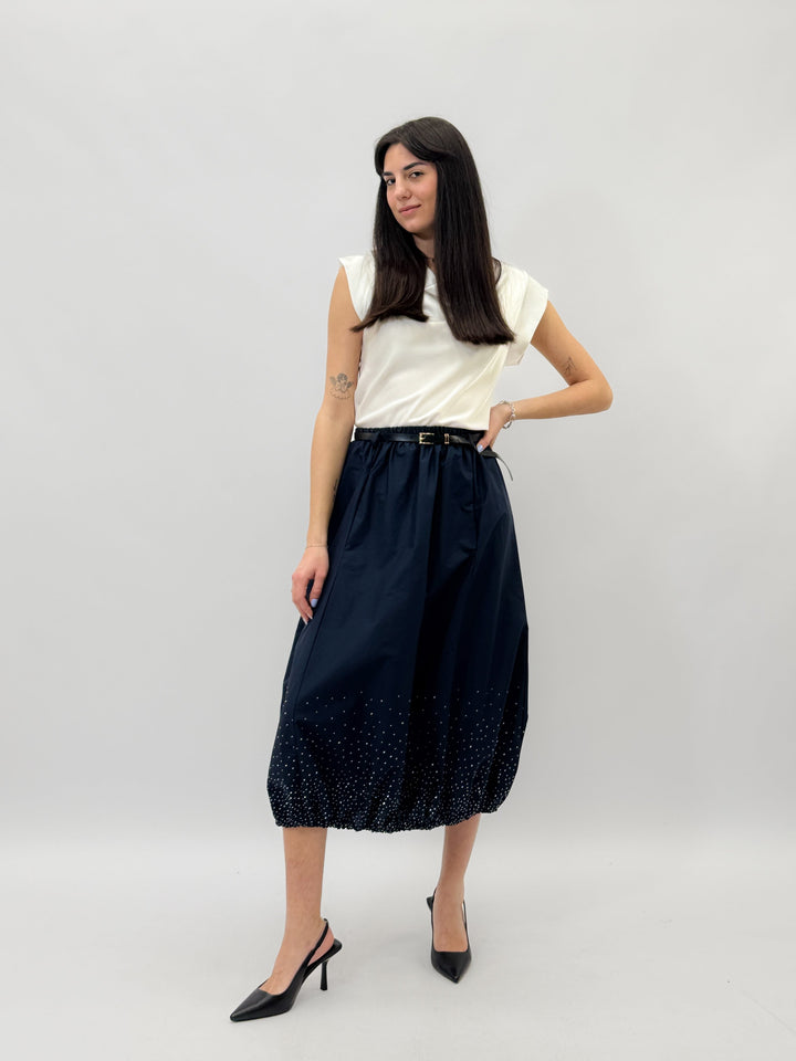 Charlize™  |  Balloon Skirt Rhinestones Belt