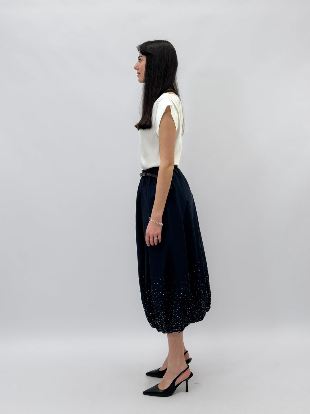 Charlize™  |  Balloon Skirt Rhinestones Belt