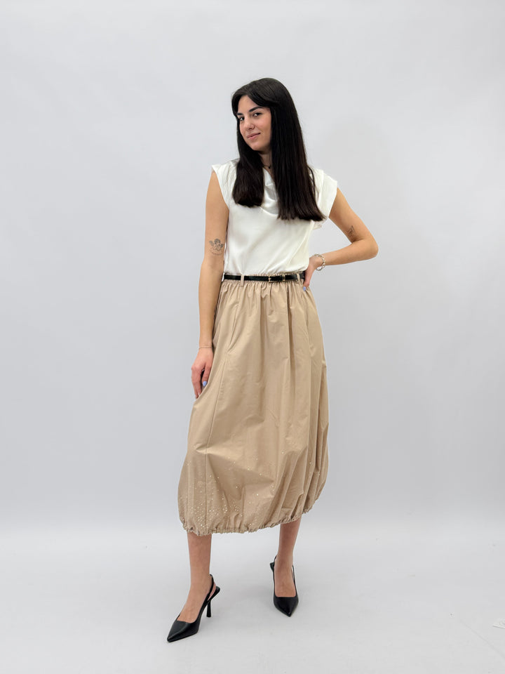Charlize™  |  Balloon Skirt Rhinestones Belt