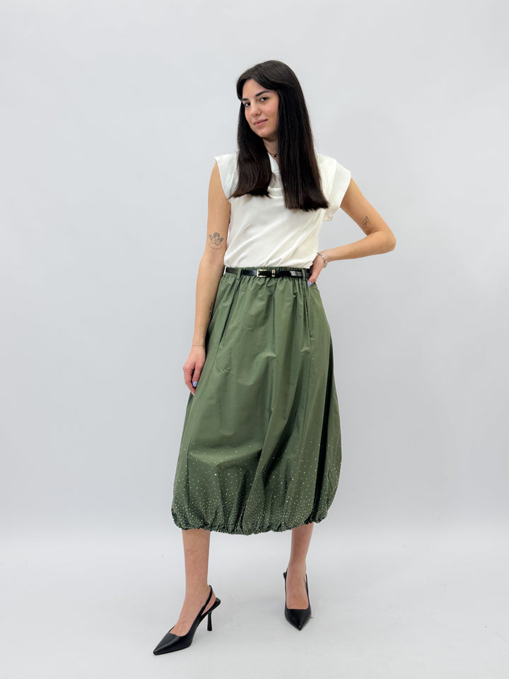 Charlize™  |  Balloon Skirt Rhinestones Belt