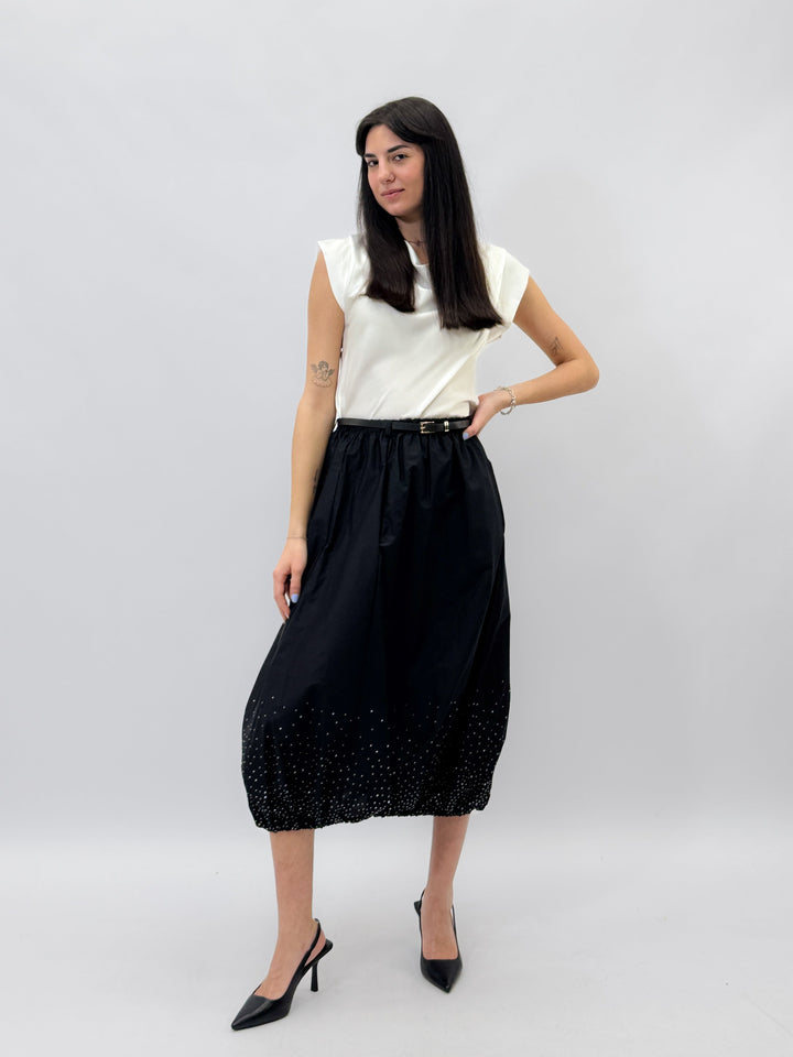 Charlize™  |  Balloon Skirt Rhinestones Belt