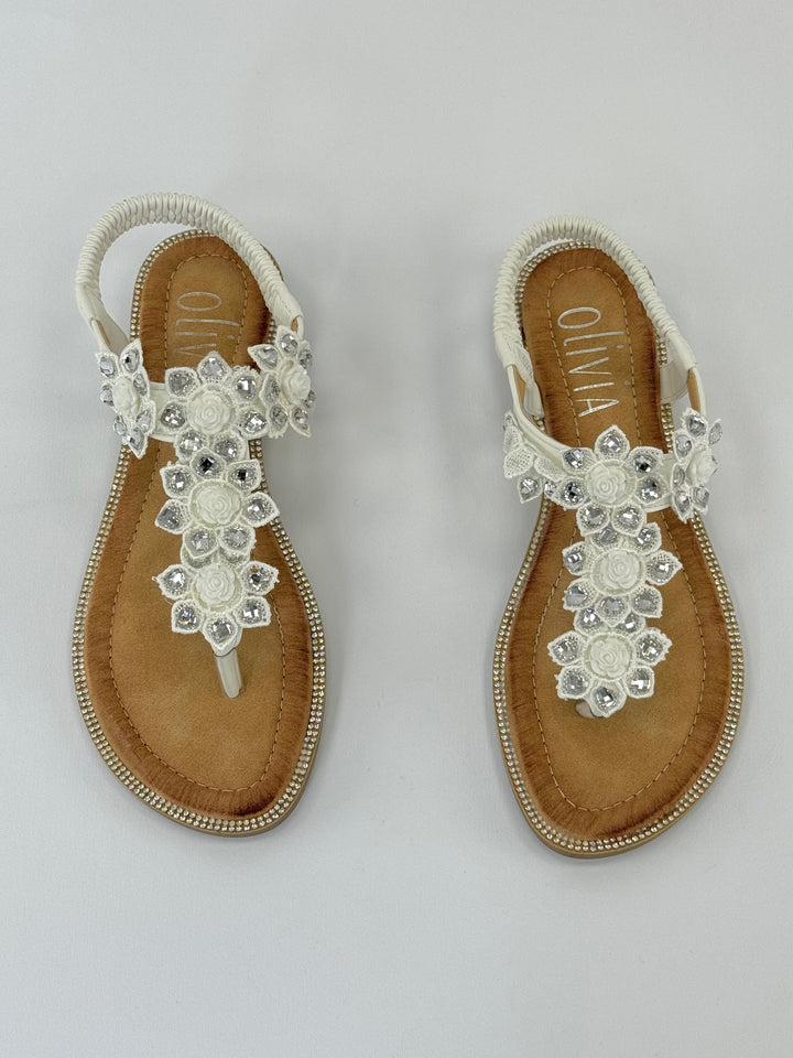 Mieke™  |  Jewelled Flip-flops