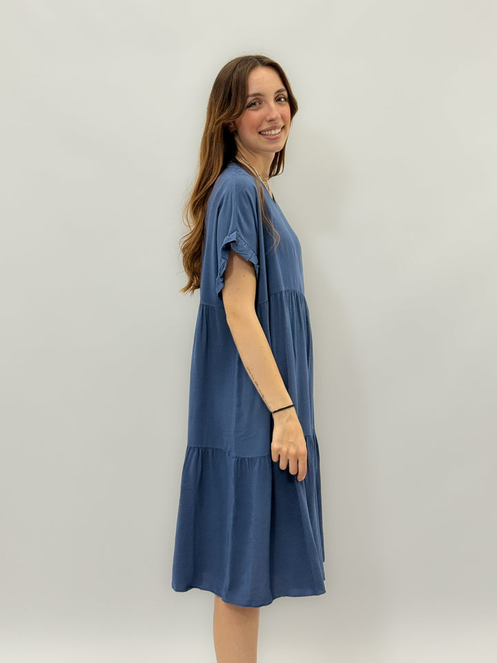 Yvette™  |  Flared Dress Ruffled Sleeves