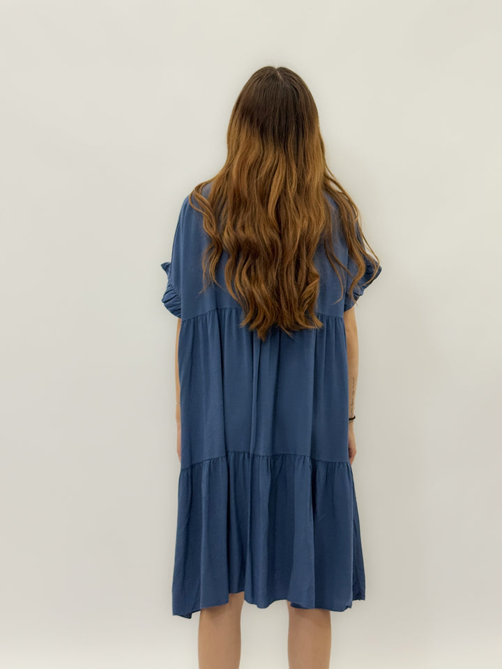 Yvette™  |  Flared Dress Ruffled Sleeves
