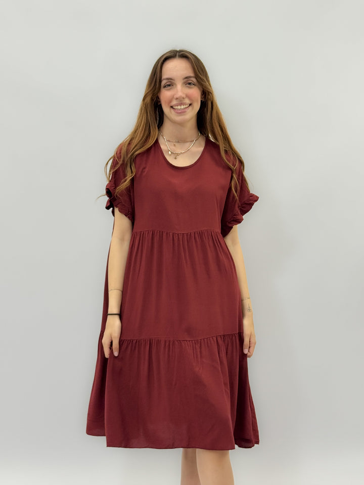 Yvette™  |  Flared Dress Ruffled Sleeves