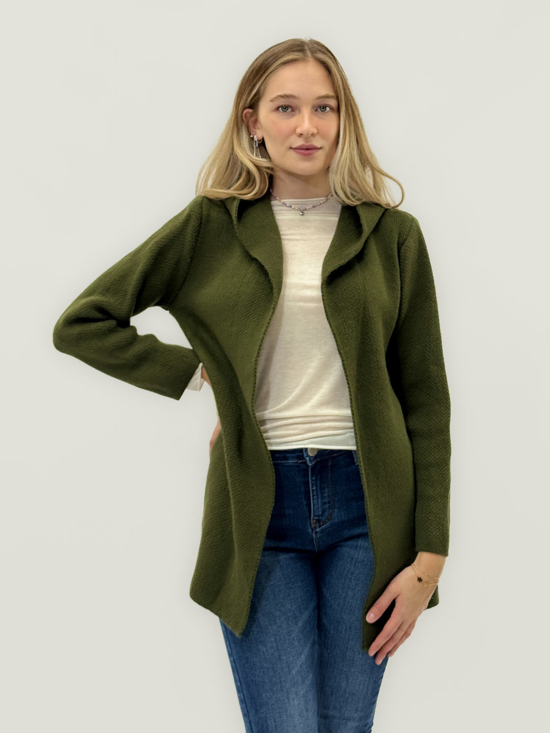 Carmen™  |  Soft Hooded Cardigan Colour