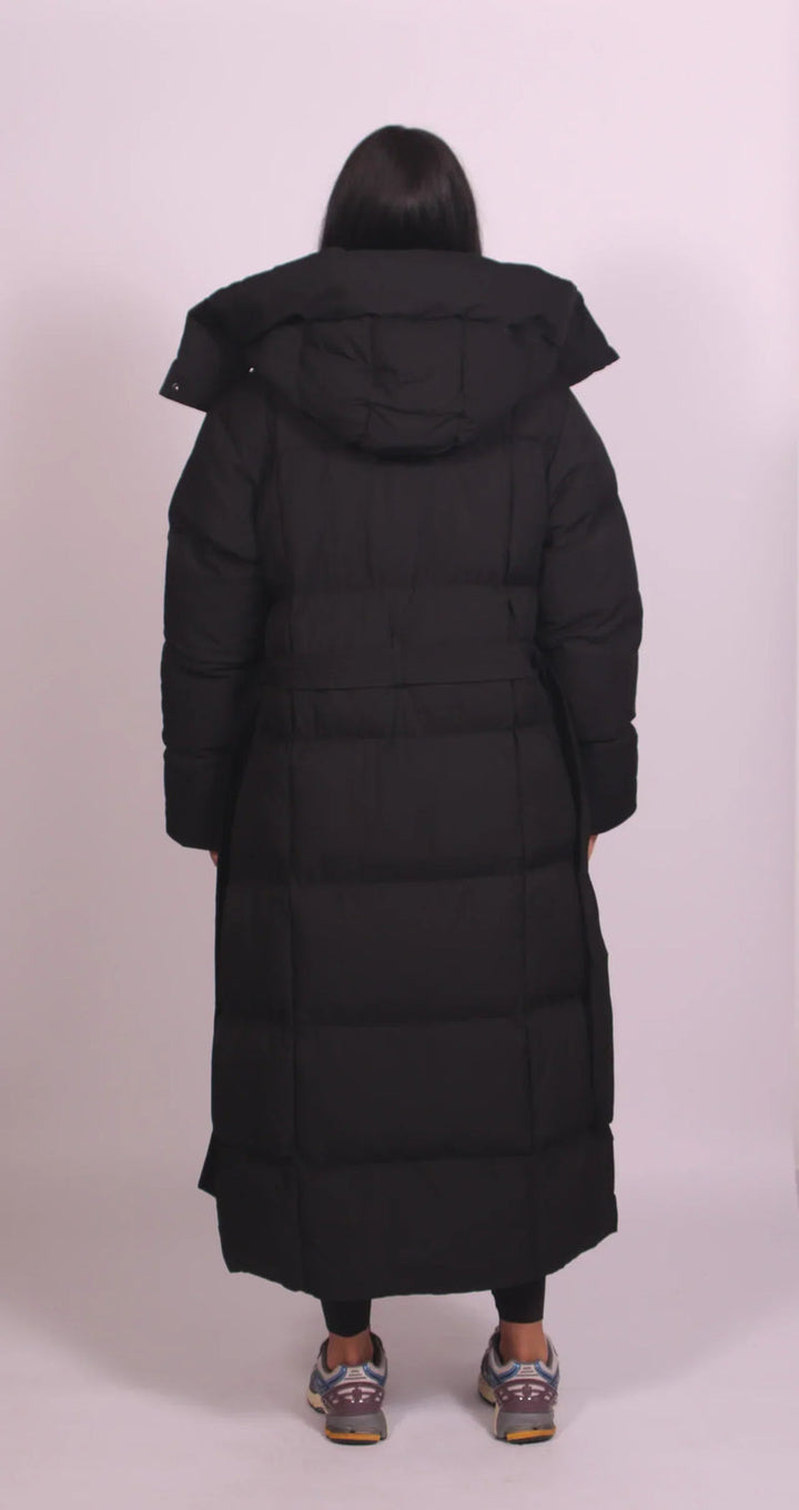 Kaelani - Hooded Warm Long Puffer Coat