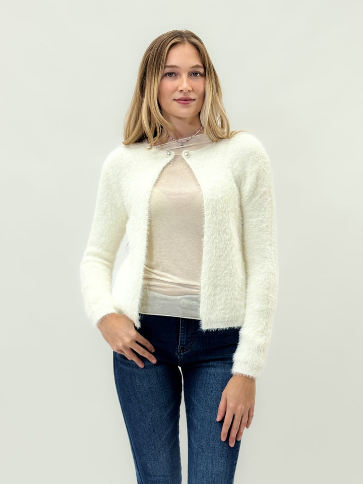 Emma & Rose pin-closure knit pullover — women's knitwear