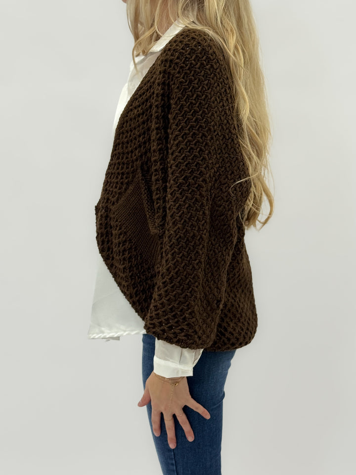 Yvette™  |  Chunky Knit soft luxurious fabrics Cardigan