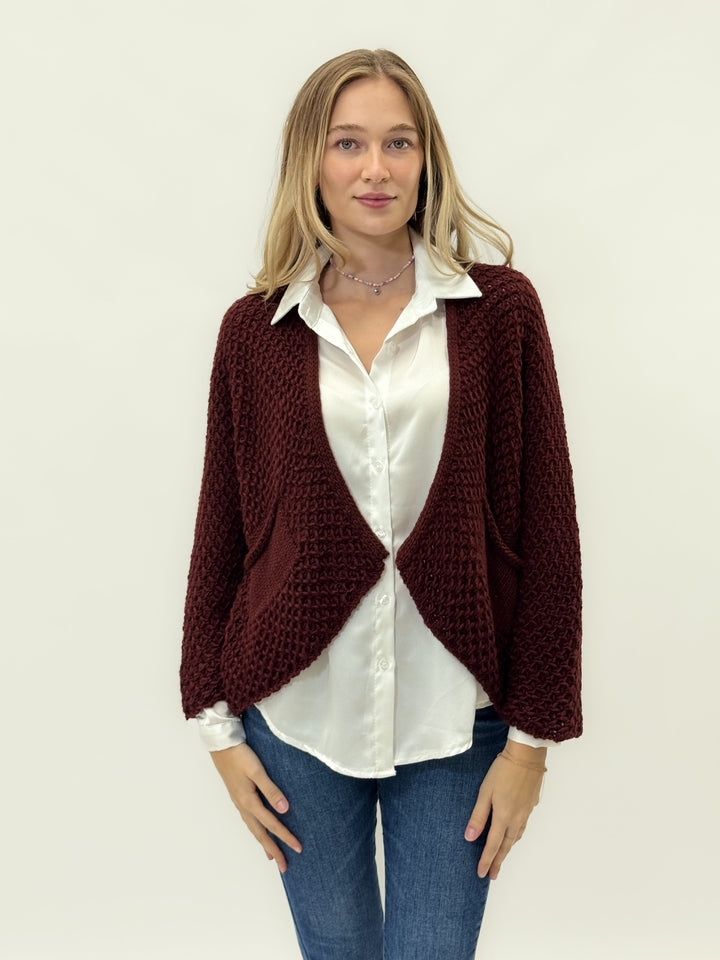 Yvette™  |  Chunky Knit soft luxurious fabrics Cardigan