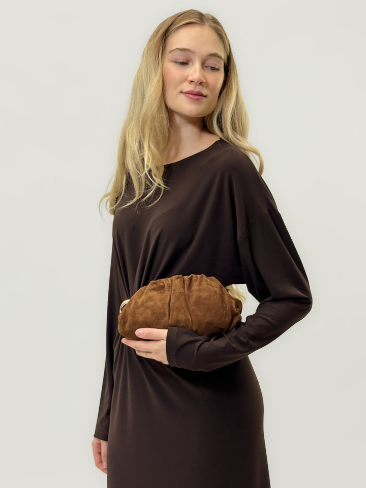Amber™  |  Suede Leather Clutch Elegance