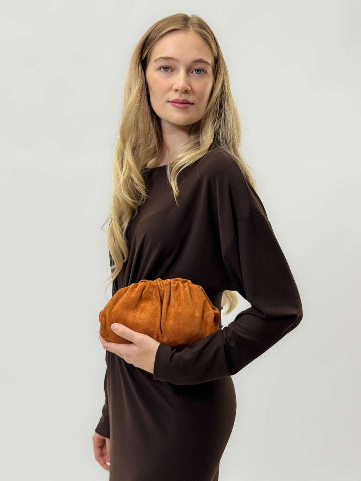 Amber™  |  Suede Leather Clutch Elegance