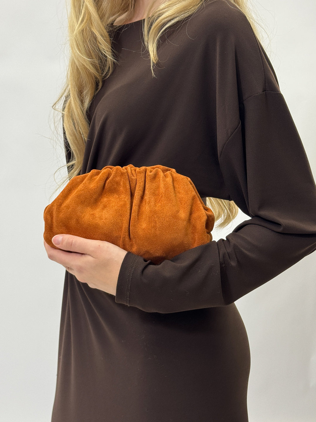 Amber™  |  Suede Leather Clutch Elegance