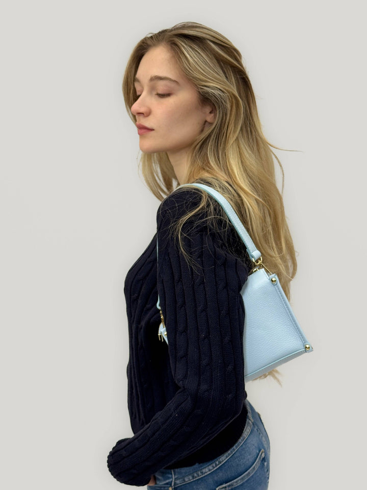 Elegant Jolien Elena bag by Emma & Rose Cape Town, genuine Italian leather borse with stylish design and craftsmanship details.