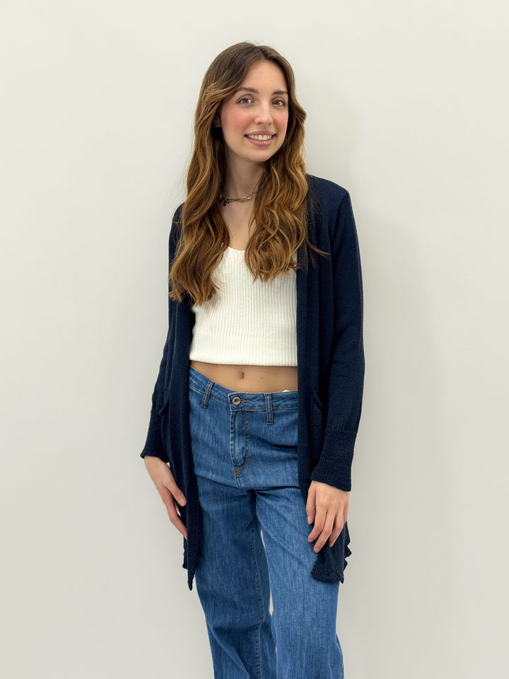 Saskia™  |  Long Cardigan Pockets Chic